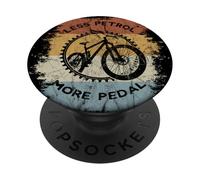 Retro MTB Mountainbiking for Climate Protection PopSockets Adhesive PopGrip