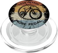 Retro MTB Mountainbiking for Climate Protection PopSockets PopGrip for MagSafe