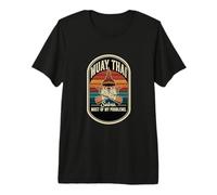 Retro Muay Thai Solves Most of My Problems Muay Thai Fighter Premium T-Shirt