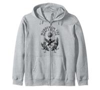 Retro Murder On The Dance Floor Funny Crow Dancing Disco Zip Hoodie