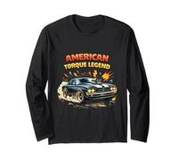 Retro Muscle Car Enthusiast American Performance Long Sleeve T-Shirt