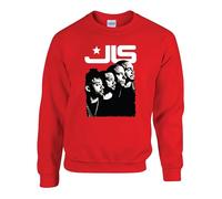 Retro Music Band Jumper - Vintage Artist Portrait Sweatshirt - Cool Graphic Fan Gift (Red, 5 Years)