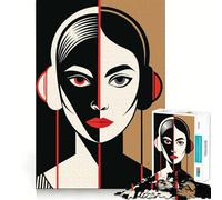 Retro Music Beats Jigsaw Puzzles 1000 Pieces for Adults Boost Memory Peaceful Fun Premium Cut Memorable Gift (38x52cm)