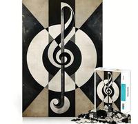 Retro Music Beats Jigsaw Puzzles for Adults 1000 Piece Strengthen Recall Casual Fun Quality Edge Stylish Gift (50x75cm)