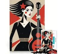 Retro Music Beats Jigsaw Puzzles for Teenagers 1000 Piece Brain Workout Toy Mental Relax Art Assembly Unique Gift (38x26cm)