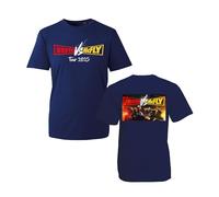 Retro Music Concert Busted vs McFly Tour 2025 T-Shirt - Front and Back Print Vintage Band Gift Tee for Music Lovers UK Event Unisex Kids Adults Top (Navy, 3XL)