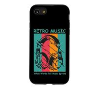 Retro Music Headphones Vintage DJ Quote Graphic Case for iPhone SE (2020) / 7/8