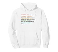 Retro Music Lovers Things We Did Didn't Want Will Won't Do Pullover Hoodie