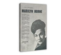 Retro Music Marilyn Horne Canvas Poster Wall Art Decor Print Picture Paintings for Living Room Bedroom Decoration 16x24inch(40x60cm) Frame-style-5-1