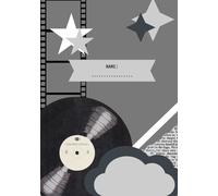 Retro Music Notebook: Little Imagination Lined & Plain Series
