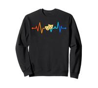 Retro Musical Theater Heartbeat Actor Actresses Sweatshirt