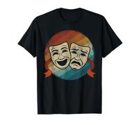 Retro Musical Theater Mask Drama Actor Theatre Nerd Gifts T-Shirt