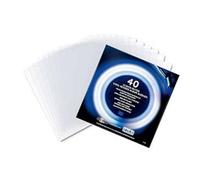 Retro Musique 12 Inch Outer Vinyl Record Album Sleeves, 40 Pack
