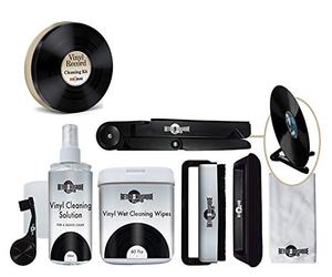 Retro Musique Complete Vinyl Record Cleaning Kit, Housed in a Retro Metal Tin. Includes Everything You Could Possibly need! Carbon Fibre Anti Static Brush, Micro Fibre Brush, Stylus Brush, and more