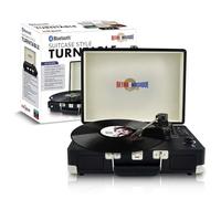 Retro Musique Suitcase Style Record Player | Vinyl Player With Speakers Radio, Bluetooth & LED Panel | Record Your Records to The Included USB Stick | Vinyl Record Player For All Type of Records