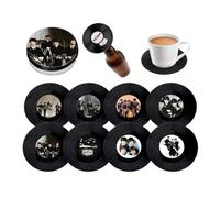 Retro Musique The Beatles 8Pcs Coaster Tin Set