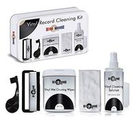 Retro Musique Vinyl Record Cleaner Kit Include:1 x Stylus Cleaning Brash, 1x Carbon Fibre Anti-Static Brash, 1 x 60 Pcs Vinyl Cleaning Wet Wipes, 1 x Micro Fribe Brash, 1 x Vinyl Cleaning Solution