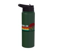 Retro Musk Ox - Musk Ox Muskox Stainless Steel Insulated Water Bottle