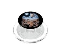 Retro Mustang Horse Moon 90s Bootleg Meme Farm Horses PopSockets PopGrip for MagSafe