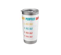 Retro - My Perfect Day - Wake Up - Disc Golf Stainless Steel Insulated Tumbler