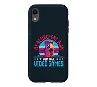Retro My Retirement Plan Vintage Video Games Gamer Gaming Case for iPhone XR