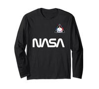 Retro NASA Worm Logo Artemis 1 Patch SLS Rocket Moon Mission Long Sleeve T-Shirt
