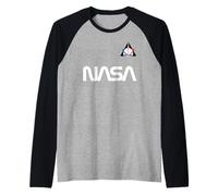 Retro NASA Worm Logo Artemis 1 Patch SLS Rocket Moon Mission Raglan Baseball Tee