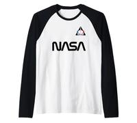 Retro NASA Worm Logo Artemis 1 Patch SLS Rocket Moon Mission Raglan Baseball Tee