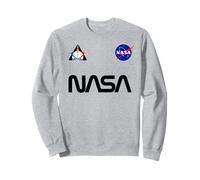 Retro NASA Worm Logo Meatball Artemis 1 Patch SLS Rocket Sweatshirt