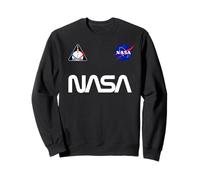 Retro NASA Worm Logo Meatball Artemis 1 Patch SLS Rocket Sweatshirt