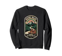 Retro Nature Walks Solves Most Of My Problems Funny Hiker Sweatshirt