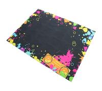 Retro Neon Disco Photo Background Banner for Party Hosts | Cloth Backdrop, Portable Lightweight Design, for Video Shoots, Dj Floors, and Dance Setups