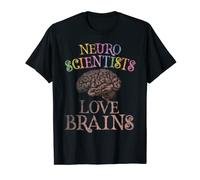 Retro NEURO SCIENTISTS LOVE BRAINS This is My Scary T-Shirt