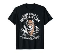 Retro Never Killed a Mountain Lion But I've Choked a Cougar Value Graphic T-Shirt