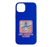 Retro New American Citizen Red White and Blue Case for iPhone 14 Plus
