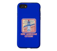 Retro New American Citizen Red White and Blue Case for iPhone SE (2020) / 7/8