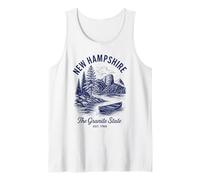 Retro New Hampshire State Shirt Est 1788 White Mountains Tank Top