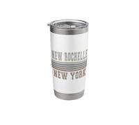 Retro New Rochelle New York Stainless Steel Insulated Tumbler