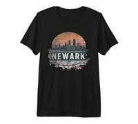 Retro Newark Landscape Vintage Souvenir Premium T-Shirt