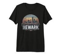 Retro Newark Landscape Vintage Souvenir Premium T-Shirt