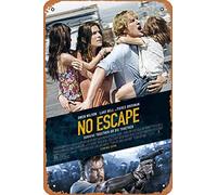 Retro No Escape (#7 of 11) Metal Sign Vintage Look Kitchen Signs Wall Decor Survive together or die together 2015 Movie Poster Bar Decorations Funny Tin Art Plaques 8x12 Inch