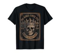 Retro No Kings 2.0 Since 1776 Skull Long Live Democracy T-Shirt