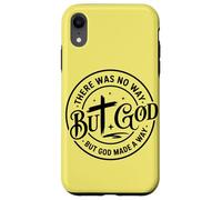 Retro No Way But God Uplifting - Faith Motivation Christian Case for iPhone XR