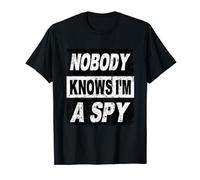 Retro Nobody Knows Im A Spy Secret Agent Shirt Inspector T-Shirt