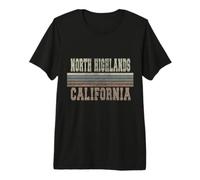 Retro North Highlands California Premium T-Shirt