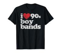 Retro Nostalgia 1990s I Love 90s Boy Bands T-Shirt