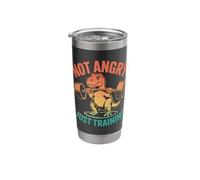 Retro Not Angry Just Training T Rex Gym Stainless Steel Insulated Tumbler