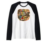 Retro Not Like A Regular Mom Est 2024 Funny Mothers Day Raglan Baseball Tee