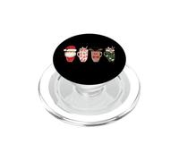 Retro Obsessive Cup Disorder Christmas Santa Funny PopSockets PopGrip for MagSafe