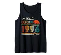 Retro October 1996 30 Year Old Vintage 30th Birthday Men Boy Tank Top